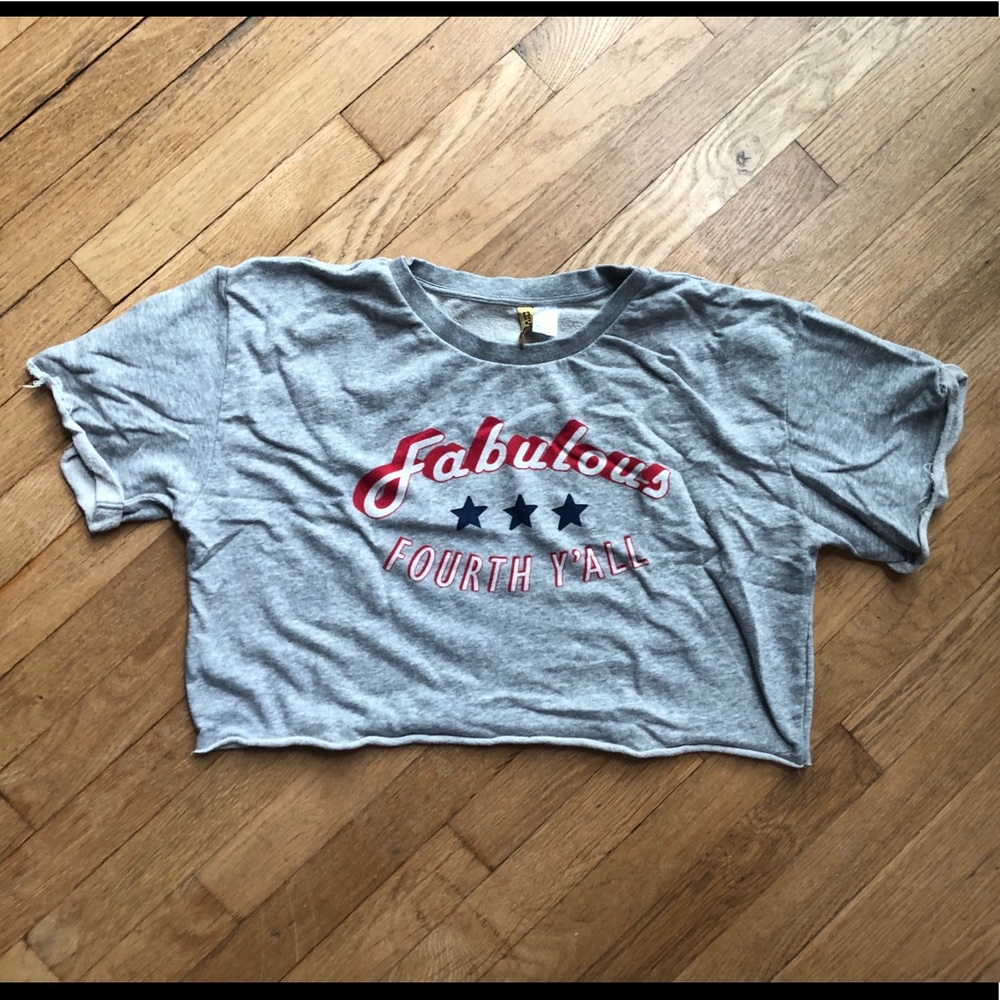 ⛄️4th of July crop shirt⛄️